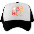 Groovy Retro I Love Hot Baseball Moms With After Game Snacks Trucker Cap Groovy Retro I Love Hot Baseball Moms With After Game Snacks Trucker Cap