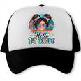 Hello 1st Grade Girl Back To School Kids Boys Girls Trucker Cap Hello 1st Grade Girl Back To School Kids Boys Girls Trucker Cap