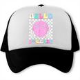 Hello 2nd Grade Groovy Back To School Second Grade Girls Kid Trucker Cap Hello 2nd Grade Groovy Back To School Second Grade Girls Kid Trucker Cap