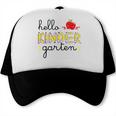 Hello Kindergarten Back To School Cute First Day Kids School Trucker Cap Hello Kindergarten Back To School Cute First Day Kids School Trucker Cap