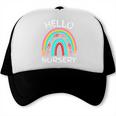 Hello Nursery Pencil Rainbow Back To School Boys Girls Premium Tri-Blend Trucker Cap Hello Nursery Pencil Rainbow Back To School Boys Girls Premium Tri-Blend Trucker Cap