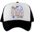Hey Batter Batter Swing Graphic For Baseball Moms Trucker Cap