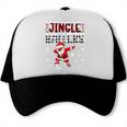 Jingle Ballers Plaid Santa Dabbing Baseball Christmas Trucker Cap