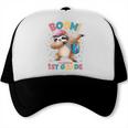 Kids Boom I'm Going To 1st Grade Dabbing Sloth For Back To School Trucker Cap