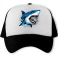 Kids Shark With School Books Back To School Shark Lovers Trucker Cap Kids Shark With School Books Back To School Shark Lovers Trucker Cap
