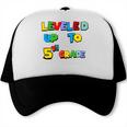 Leveled Up To 5th Grade Back To School Kids Boys Premium Tri-Blend Trucker Cap