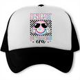 In My Librarian Era Groovy Tie Dye Back To School Trucker Cap