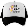 Lil Miss 4th Grade Coquette Bow Pencil Back To School Girls Trucker Cap