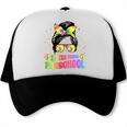 Little Miss Preschool Messy Bun Tie Dye Back To School Girls Trucker Cap Little Miss Preschool Messy Bun Tie Dye Back To School Girls Trucker Cap