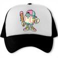 Melted Ice-Cream Baseball Mascot Pastel Pop Trucker Cap Melted Ice-Cream Baseball Mascot Pastel Pop Trucker Cap