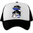 Nicaraguan Baseball Mom Nicaragua Flag Baseball Girl Trucker Cap