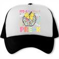 Pre-K Typography First Day Back To School Leopard Apple Trucker Cap Pre-K Typography First Day Back To School Leopard Apple Trucker Cap