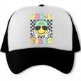 Pre-K Vibes Smile Face Back To School Pre-K Trucker Cap Pre-K Vibes Smile Face Back To School Pre-K Trucker Cap