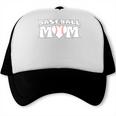 Proud Baseball Mom With Heart Game Day Trucker Cap Proud Baseball Mom With Heart Game Day Trucker Cap