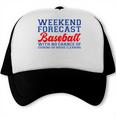 Retro Baseball Mom Mother's Day Weekend Forecast Baseball Trucker Cap