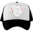 Retro My Heart Is On That Field Baseball Mom Mother's Day Trucker Cap