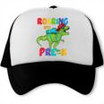 Roaring Into Pre-K Preschool Dinosaur Back To School Trucker Cap Roaring Into Pre-K Preschool Dinosaur Back To School Trucker Cap