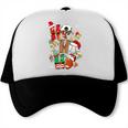 Santa Baseball Football Soccer Pajamas Ho Ho Christmas Xmas Trucker Cap Santa Baseball Football Soccer Pajamas Ho Ho Christmas Xmas Trucker Cap