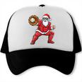Santa Playing Baseball Baseball Lover Baseballer Xmas Trucker Cap Santa Playing Baseball Baseball Lover Baseballer Xmas Trucker Cap