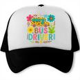 School Bus Driver Boho Floral Leopard Back To School Womens Trucker Cap School Bus Driver Boho Floral Leopard Back To School Womens Trucker Cap