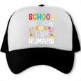 School Custodian Of Tiny Humans Back To School Janitor Trucker Cap