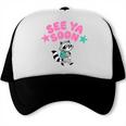 See Ya Soon Summer Cute Raccoon Back To School Kids Student Trucker Cap See Ya Soon Summer Cute Raccoon Back To School Kids Student Trucker Cap