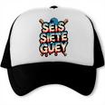 SEIS Siete Guey Baseball Drip Mexico Spanish 67 Slang Boys Trucker Cap