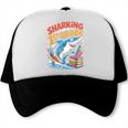 Sharking Into 1st Grade Back To School Shark Trucker Cap Sharking Into 1st Grade Back To School Shark Trucker Cap