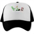 Solid Liquid Gas Dinosaur Back To School Premium Tri-Blend Trucker Cap Solid Liquid Gas Dinosaur Back To School Premium Tri-Blend Trucker Cap