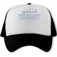 Speech Therapy Gingham SLP Therapist Summer Back To School Trucker Cap