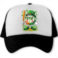 St Patricks Day Baseball Ice Cream Baseball Player Cartoon Trucker Cap