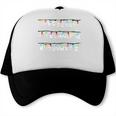 Stranger Wall Alphabet Lights Spooky Back To School Trucker Cap Stranger Wall Alphabet Lights Spooky Back To School Trucker Cap