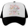 Teaching Is My Cup Of Tea Coquette Bow Floral Back To School Trucker Cap Teaching Is My Cup Of Tea Coquette Bow Floral Back To School Trucker Cap