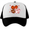 Valentines Baseball Basketball Football Heart Boy Men Trucker Cap Valentines Baseball Basketball Football Heart Boy Men Trucker Cap