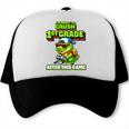 Video GameRex Dinosaur 1st Grade Back To School Boy Trucker Cap Video GameRex Dinosaur 1st Grade Back To School Boy Trucker Cap