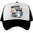 Watch Out Kindergarten Here I Come Cute Cat Back To School Trucker Cap Watch Out Kindergarten Here I Come Cute Cat Back To School Trucker Cap