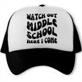 Watch Out Middle School Here I Come Funny Back To School Trucker Cap Watch Out Middle School Here I Come Funny Back To School Trucker Cap