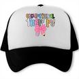Women Occupational Therapy OT Pencil Bow Back To School COTA Trucker Cap