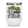 100 Days Of School Baseball Camo Cap Kids Boys 100th Day Wine Tumbler