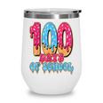 100 Days Of School Baseball Drip 100th Day Of School Wine Tumbler 100 Days Of School Baseball Drip 100th Day Of School Wine Tumbler