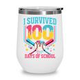 100 Days Of School Baseball Drip 100 Days Boy Girl Kids Wine Tumbler 100 Days Of School Baseball Drip 100 Days Boy Girl Kids Wine Tumbler
