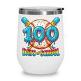 100 Days Of School Baseball Drip Boys 100th Day Of School Wine Tumbler 100 Days Of School Baseball Drip Boys 100th Day Of School Wine Tumbler