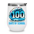100 Days Of School Baseball Drip Ice Cream Kid Boy 100th Day Wine Tumbler