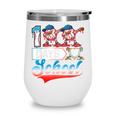100 Days Of School Boys Baseball Drip 100th Day Dabbing Ball Wine Tumbler 100 Days Of School Boys Baseball Drip 100th Day Dabbing Ball Wine Tumbler