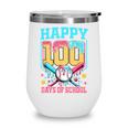 100 Days Of School Kids Baseball Drip 100th Day Of School Wine Tumbler 100 Days Of School Kids Baseball Drip 100th Day Of School Wine Tumbler