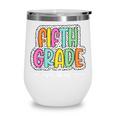 5th Fifth Grade Vibes Back To School Dalmatian Dots Wine Tumbler 5th Fifth Grade Vibes Back To School Dalmatian Dots Wine Tumbler