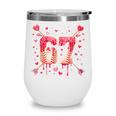 6 7 Melting Number Arrow Baseball Drip Valentine's Day Wine Tumbler
