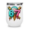 67 Baseball Ice Cream Drip Kids Wine Tumbler