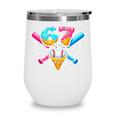 67 Ice Cream Drip Baseball Meme Six Seven Gen Alpha Slang Wine Tumbler