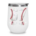 67 Six Seven Number 6 7 Meme Baseball Six Seven For Boys Men Wine Tumbler